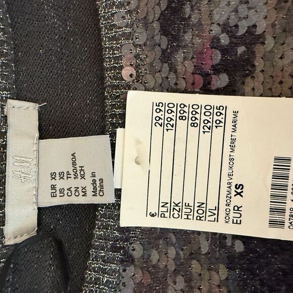H&M Silver Sequin front sweater - Picture 5 of 6
